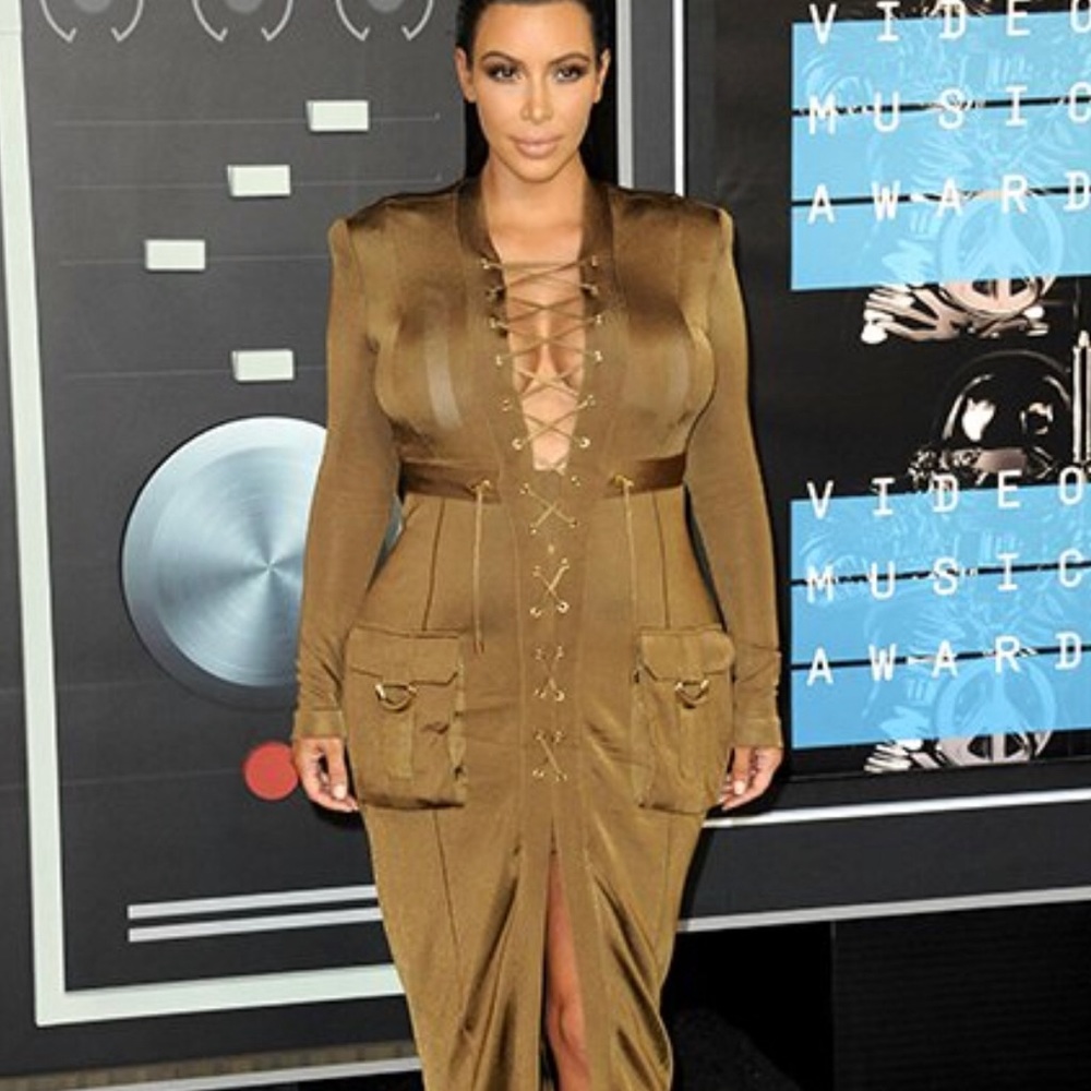 Kim k Inspired Long Sleeve Dress